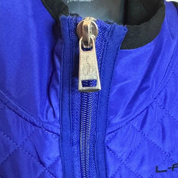 Lauren Ralph Lauren Active Royal Blue black Vest Women’s Medium Spring Layering - Picture 5 of 7